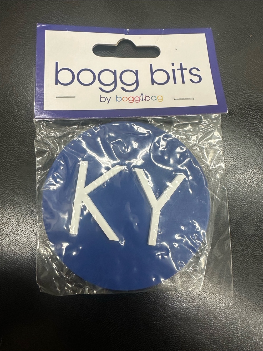 NEW Bogg Bits Accessory KY Kentucky Charm Blue White for Bogg Bags